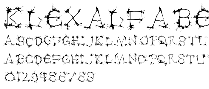 Klexalfabeta font