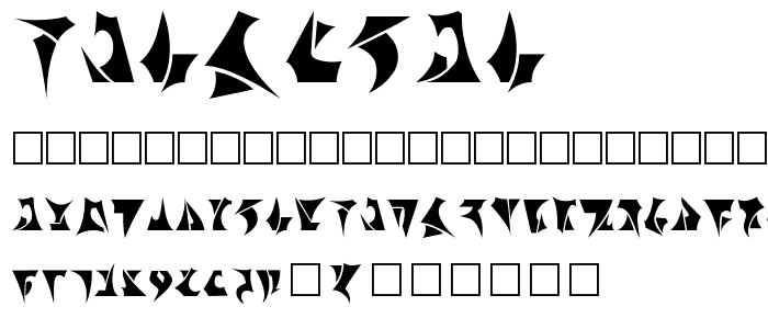 Klinzhai font