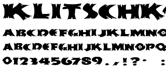KlitschKOtiqua font