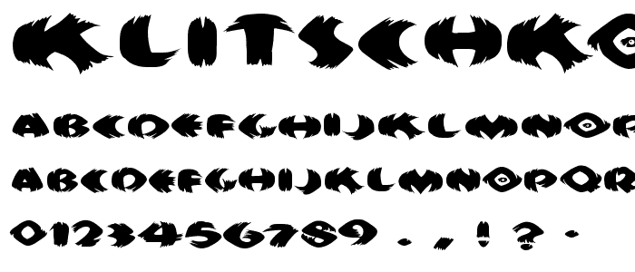 KlitschKOtiquaRound font