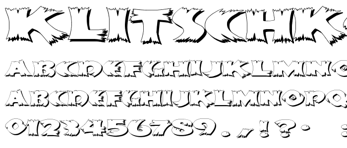 KlitschKOtiquaShadow font