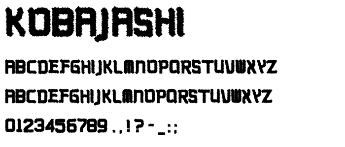 Kobajashi font
