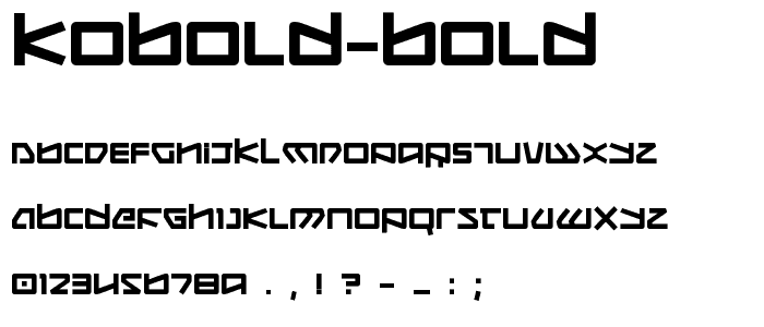 Kobold Bold font