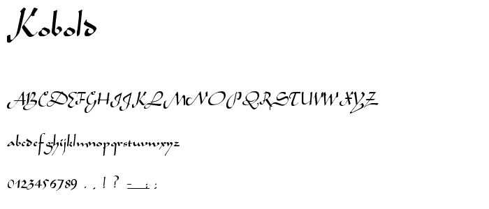 Kobold font