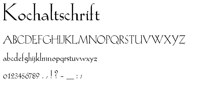 KochAltschrift font