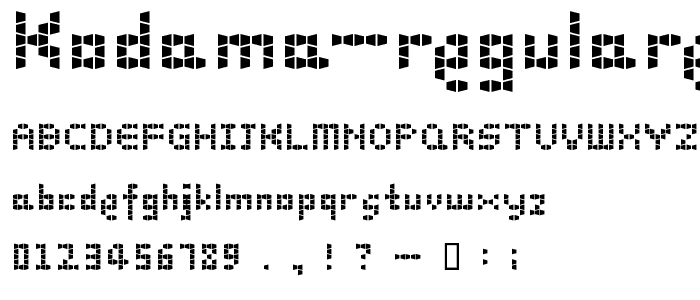 Kodama RegularE font