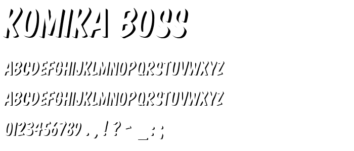 Komika Boss font