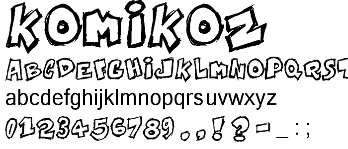 Komikoz font