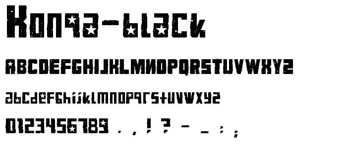 KonQa Black font