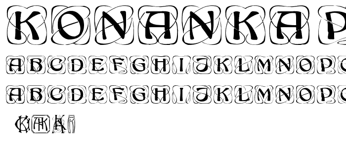 KonanKaps font