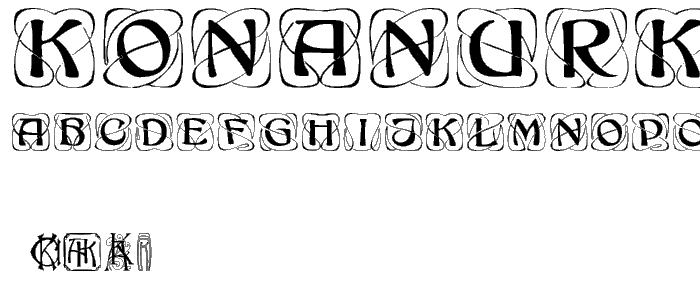 KonanurKaps font