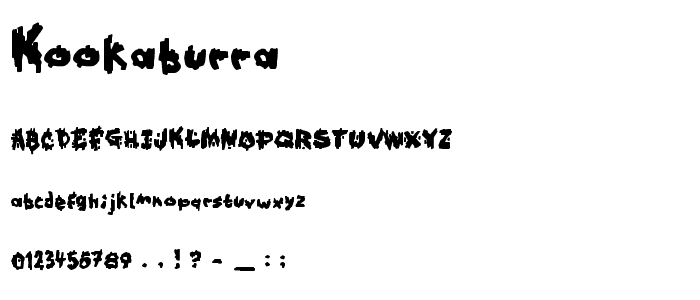 Kookaburra font