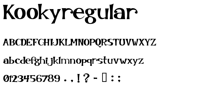 KookyRegular font