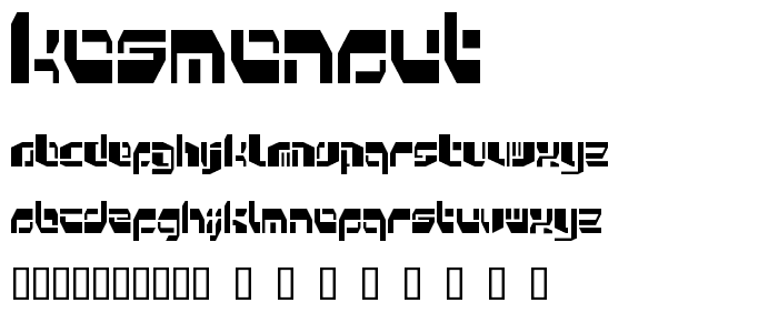 Kosmonaut font