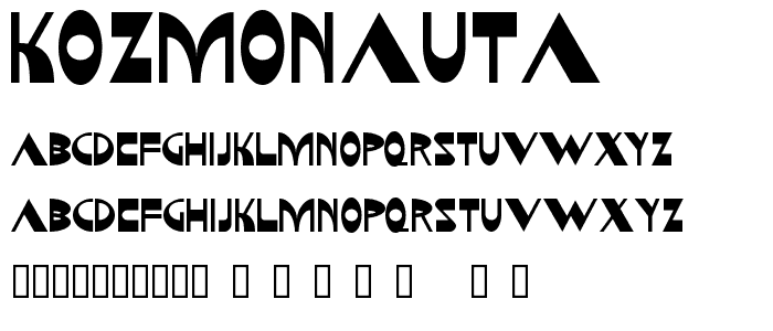 Kozmonauta font