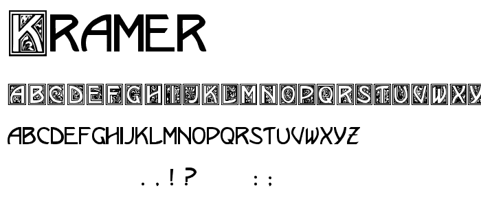 Kramer font