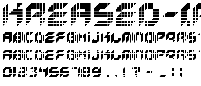 Kreased (Remix) Regular font