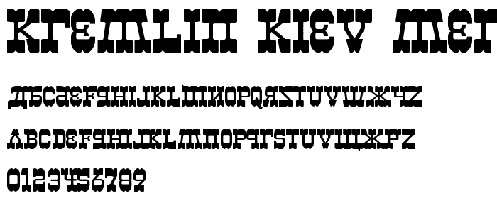 Kremlin Kiev Merchant font