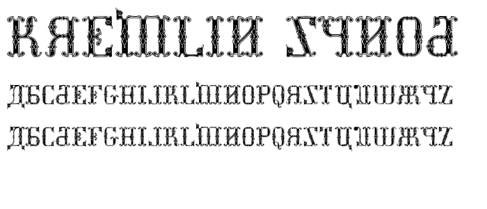 Kremlin Synod (Display Caps) font