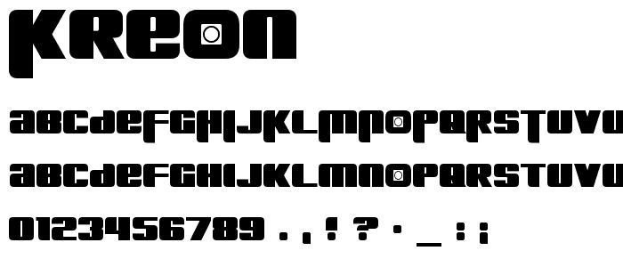 Kreon font