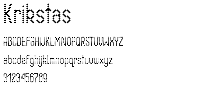 Krikstas font
