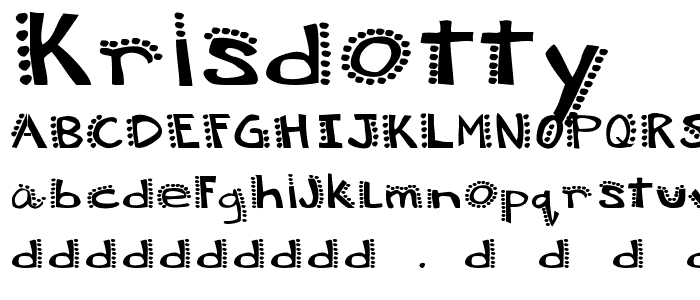 Krisdotty font