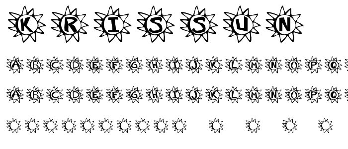 Krissun font