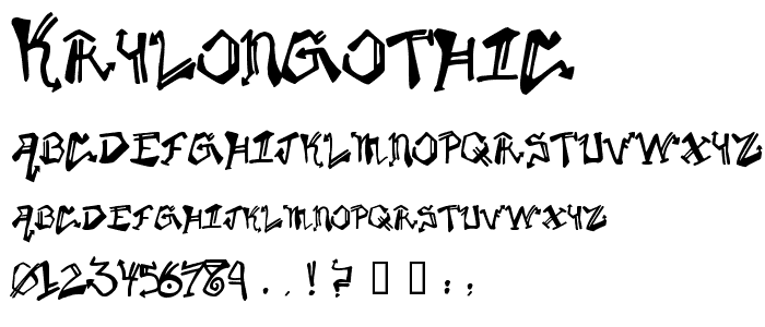 KrylonGothic font