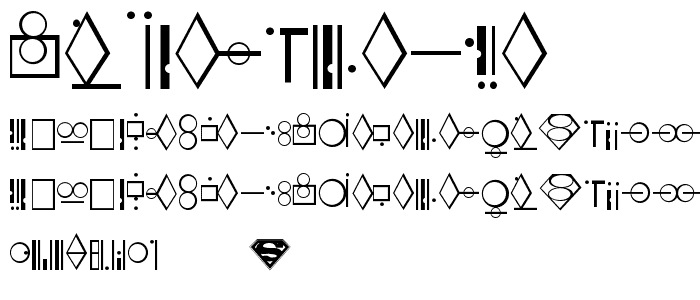 Kryptonian font