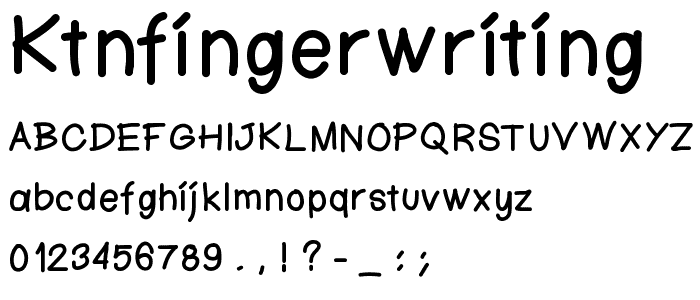 KtnFingerwriting font