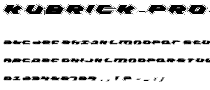 Kubrick Pro Condensed font