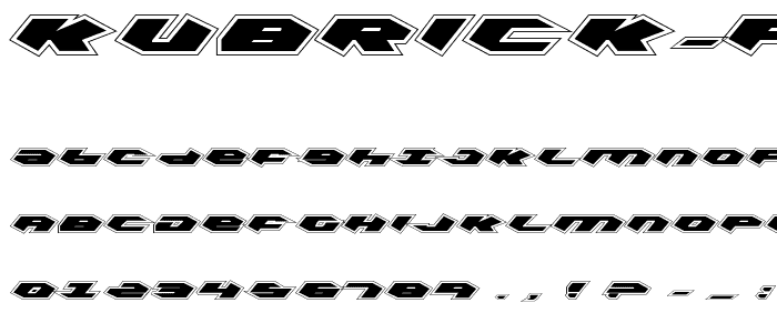 Kubrick Pro font
