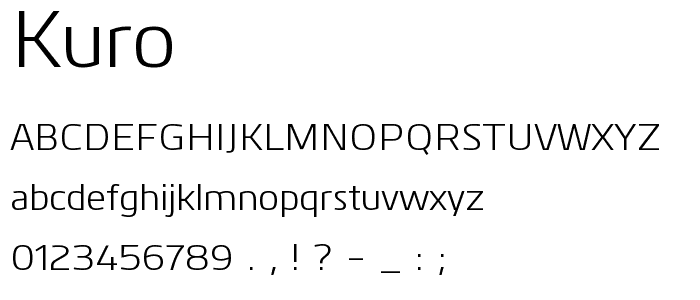 Kuro font