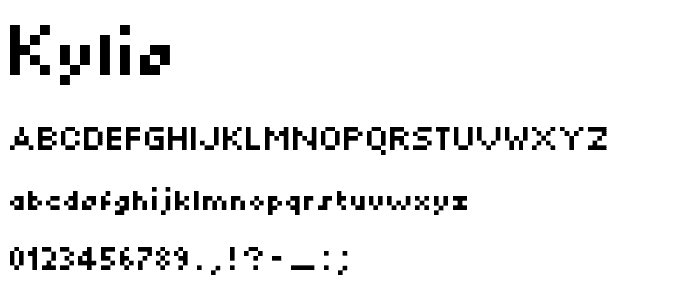 Kylie font