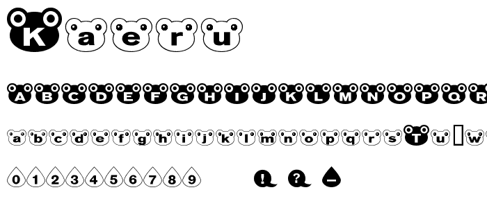 kaeru font