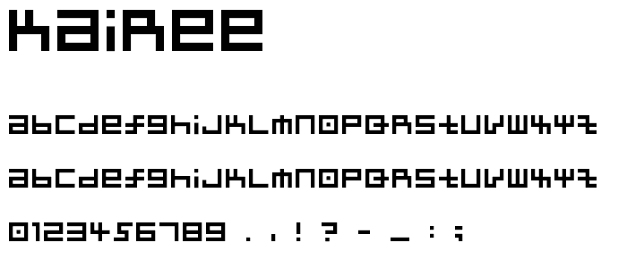 kairee font