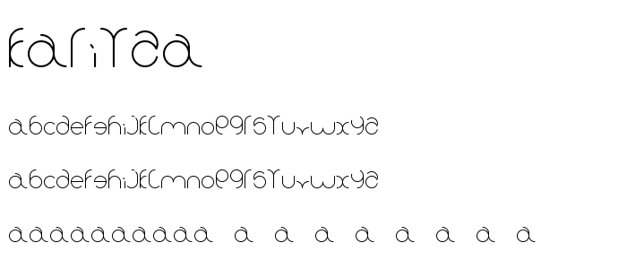 karitza font