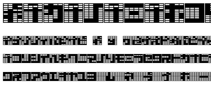 katakana block font