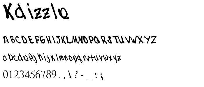 kdizzle font