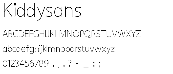 kiddySans font
