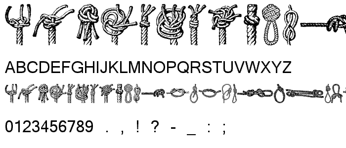 knots font