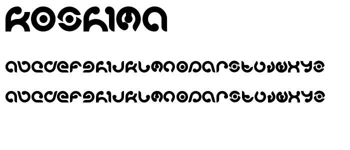 koshima font