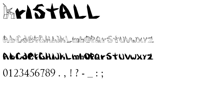 kristall font