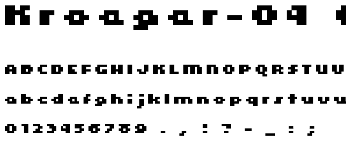 kroeger 04_66 font