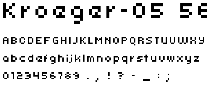 kroeger 05_56 font