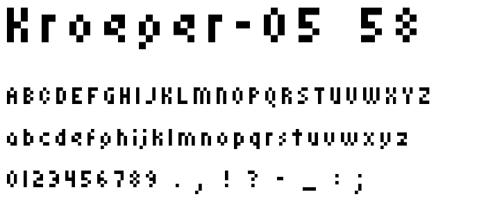 kroeger 05_58 font