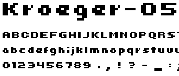 kroeger 05_64 font