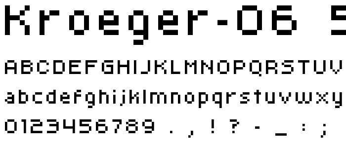 kroeger 06_56 font