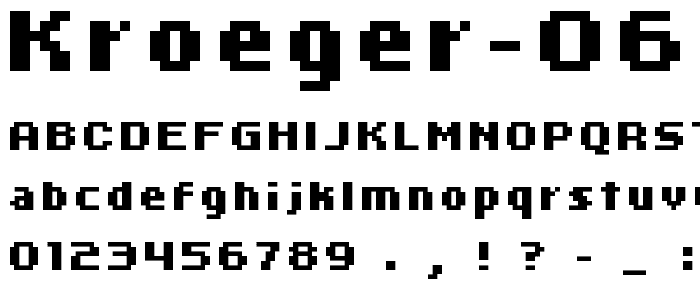 kroeger 06_66 font