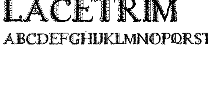LACETRIM font